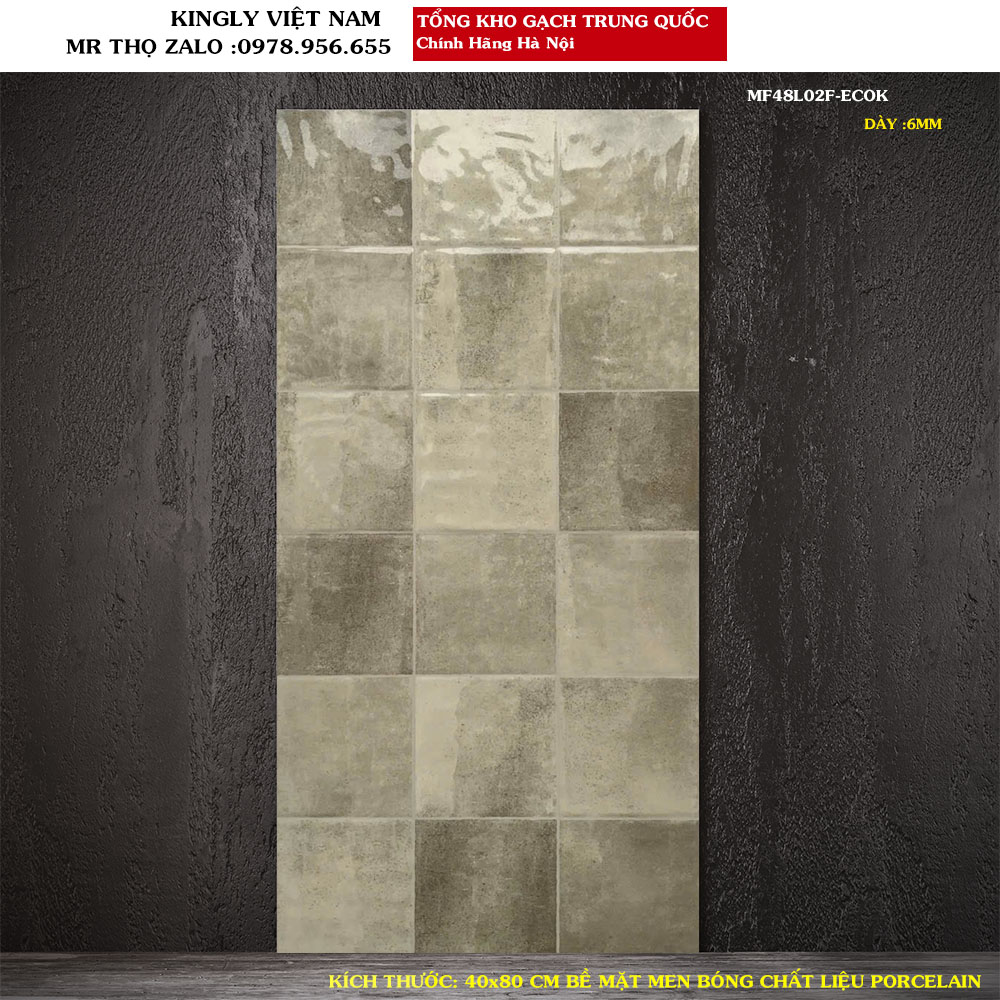 Gạch ốp tường 40x80 Trung Quốc MF48L02F